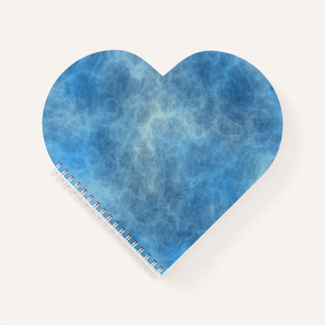 Carnet Marbre bleu Abstrait (Devant)