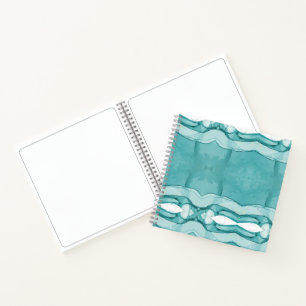 Carnet Marbre bleu clair motif élégant moderne