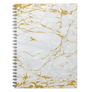 Carnet Marbre Golden Texture Motif sans couture
