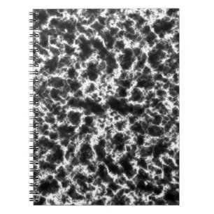Carnet Marbre noir blanc élégant