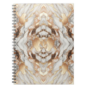 Carnet Marbre Tendance Luxueux Or Rose Glam
