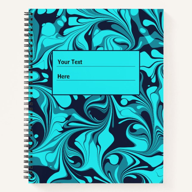 Carnet Marbre turquoise (Devant)
