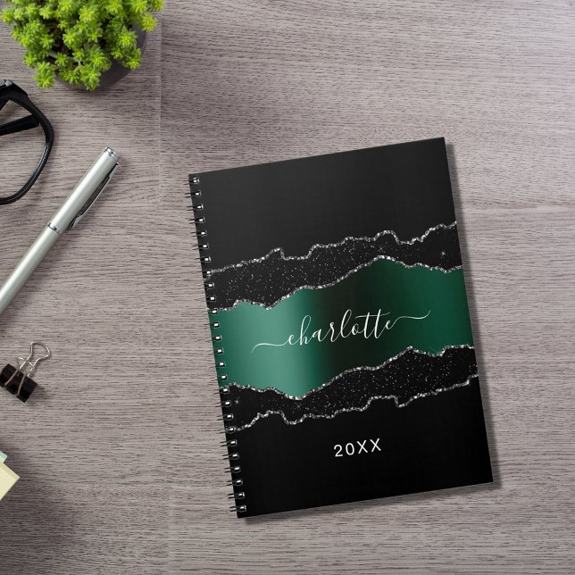 Carnet Marbre vert émeraude noir nom de la parties scinti (Créateur téléchargé)