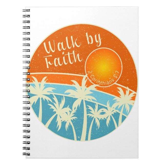 Carnet Marcher par la foi Christian Design (Devant)