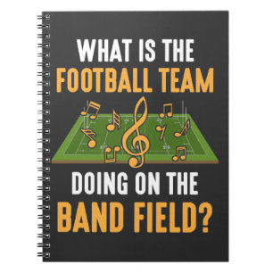 Carnet Marching Band Directeur de l'équipe de football O