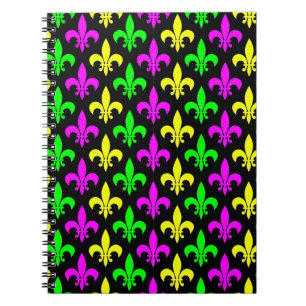 Carnet Mardi Gras Fleur De Lis