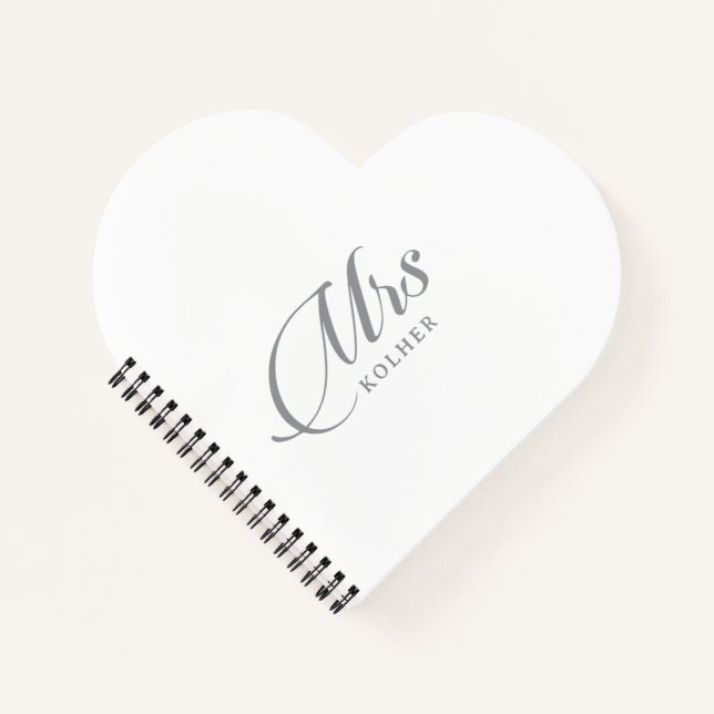 Carnet Mariage Calligraphie Chic Classique (Devant)