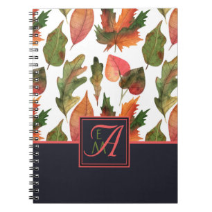 Carnet Mariage de automne d'automne monogramme Newlyweds
