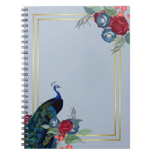 Carnet Mariage de automne d'hiver Peacock Blue Burgundy