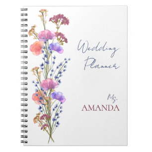 Carnet Mariage de bouquet floral acrylique et délicieuse 