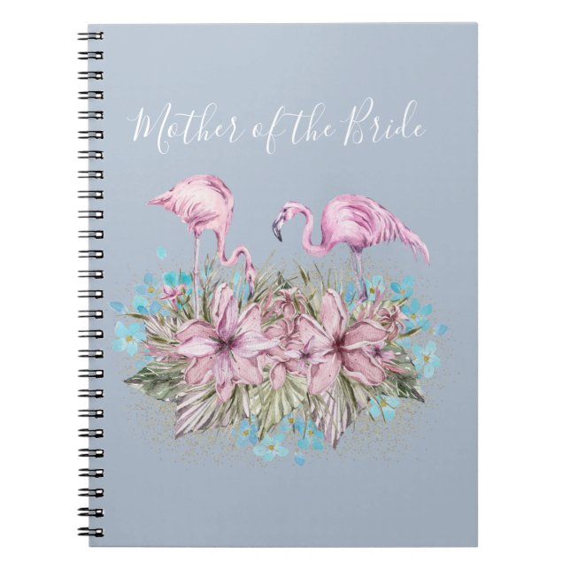 Carnet Mariage de Flamants roses tropicaux (Devant)