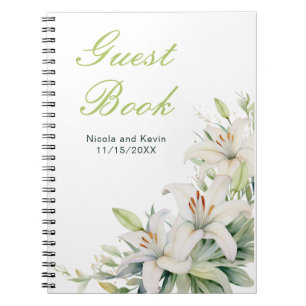 Carnet Mariage de fleurs blanches
