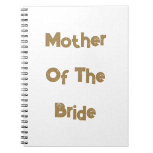 Carnet Mariage de la mère de la mariée Or Blanc Cadeau Fa