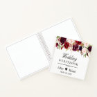 Mariage Floral Automnal Rouge Bourgogne Marsala