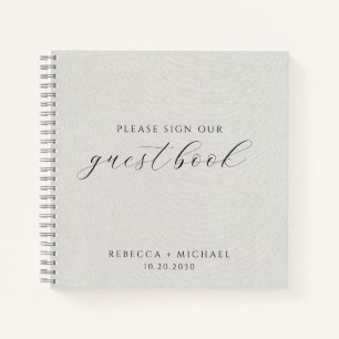 Carnet Mariage minimaliste moderne gris