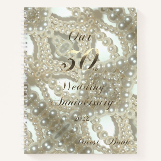 Carnet mariage Pearl 2022 Notre 30e anniversaire (Devant)