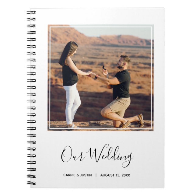 Carnet Mariage photo élégant (Devant)