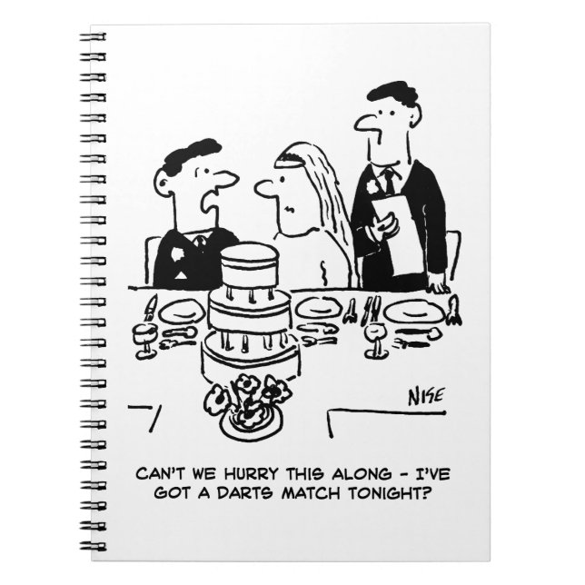 Carnet Mariage Réception Le marié a une allumette de fléc (Devant)