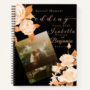 Carnet Mariage Rose Gold Black Mariage Photo Liste d'invi