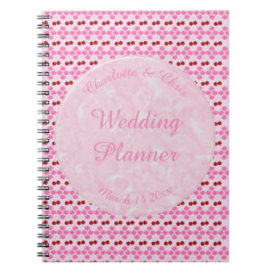 Carnet Mariage rose Printemps Cerisiers en fleurs et ceri