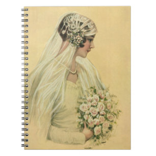 Carnet Mariage Vintage, Portrait de Mariée Victorienne