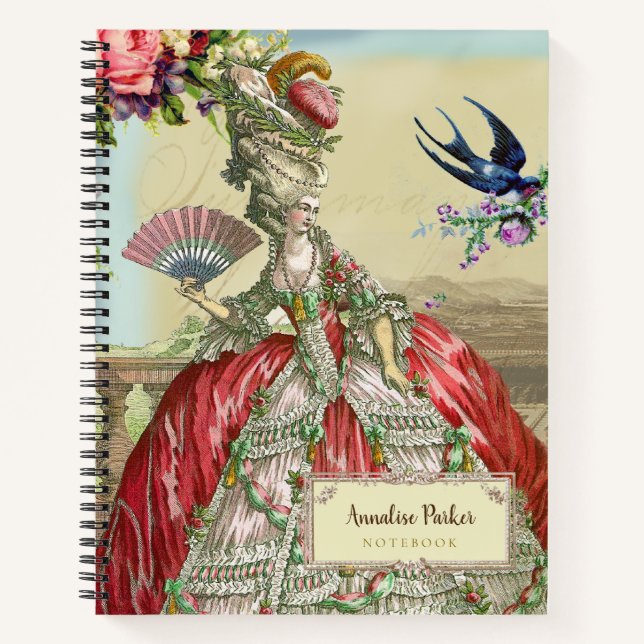 Carnet , Marie Antoinette d'inspiration française Personn (Devant)