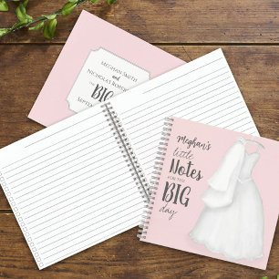 Carnet Mariée moderne Elégante Vintage Mignonne robe Mari
