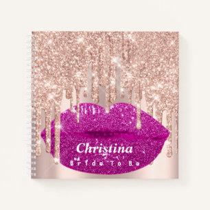 Carnet Mariée pour être douce 16e Princesse Rose lèvres d