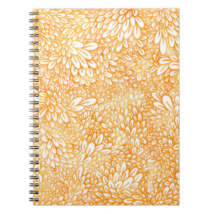 Carnet Marigold Floral : Motif orange simple