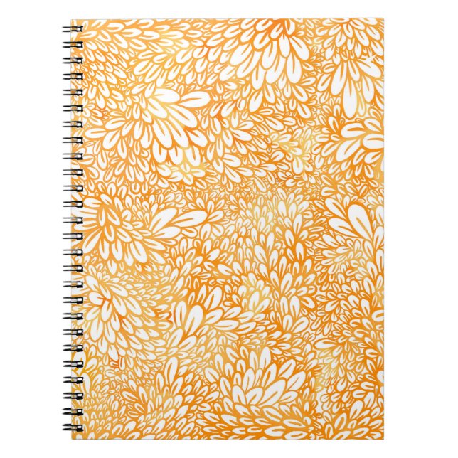 Carnet Marigold Floral : Motif orange simple (Devant)