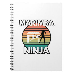 Carnet Marimba Ninja Percussionniste Musique Marching Ban