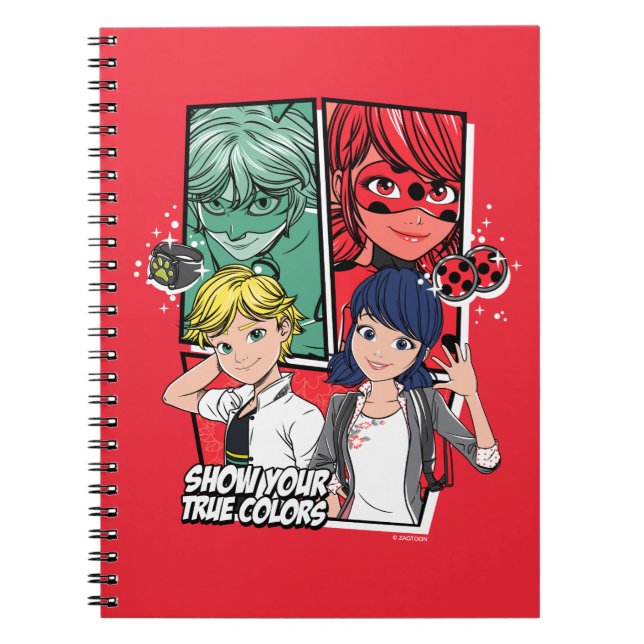 Carnet Marinette comique miqueuse & Adrien Véritables Cou (Devant)