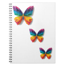 Mariposa de origami multicolor
