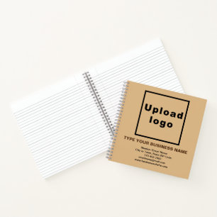 Carnet Marque commerciale sur Brown Carré léger Spiral