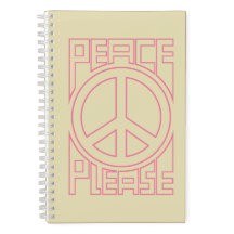 Marque de lettre rose Peace Please