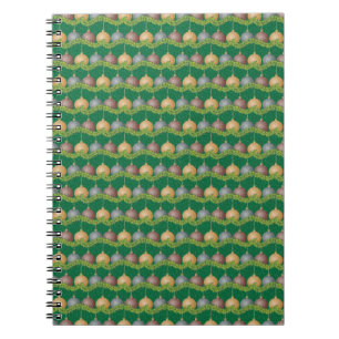 Carnet Marque de Noël et ornements motif de vacances