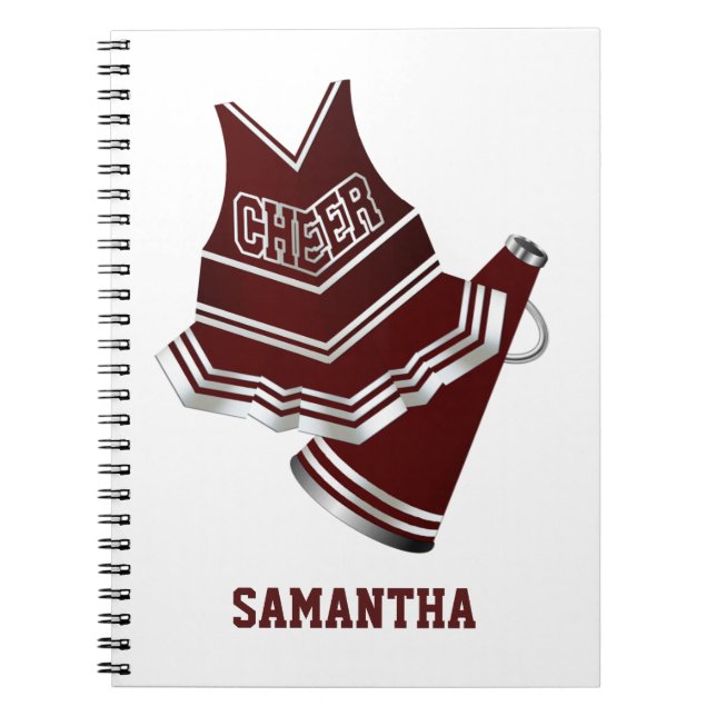 Carnet marron et blanc de pom-pom girl (Devant)