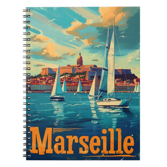 Carnet Marseille Sunshine : Bliss à voile Méditerranée (Devant)