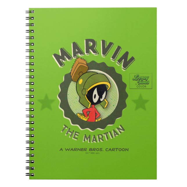 Carnet MARVIN LE MARTIEN™ Carte de Lobby Rétro (Devant)