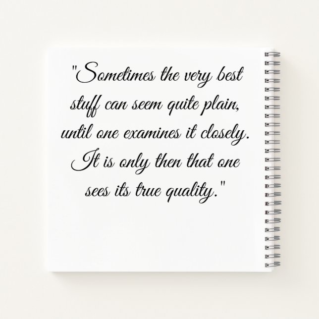 Carnet Mary Bennet notebook (Dos)