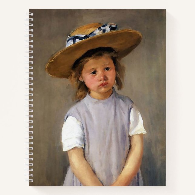 Carnet Mary Cassatt : Enfant dans un Casquette en paille (Devant)
