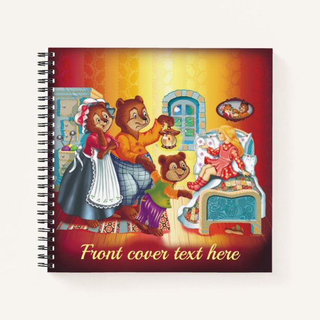 Carnet Masha et 3 ours (Devant)