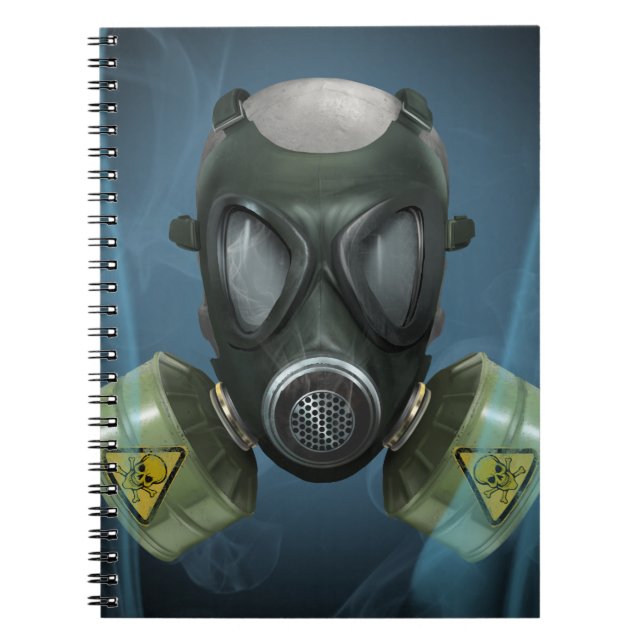 Carnet Masque de gaz post-apocalyptique (Devant)