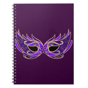 Carnet Masque masqué royal violet