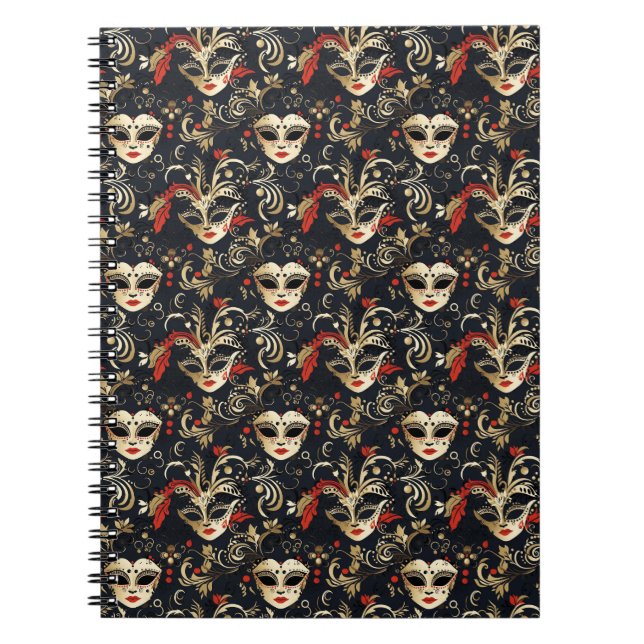 Carnet Masque noir (Devant)