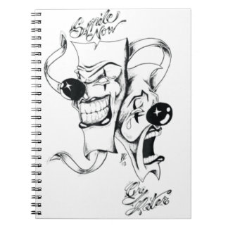 Carnet Masques De Drame Souriez Maintenant Pleure Plus Ta
