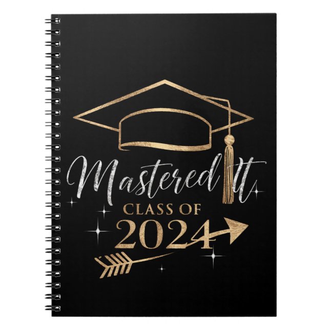 Carnet Mastered It Class of 2024 Graduation Cadfts for He (Devant)