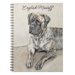 Carnet Mastiff anglais (Brindle) Peinture - Chien Art