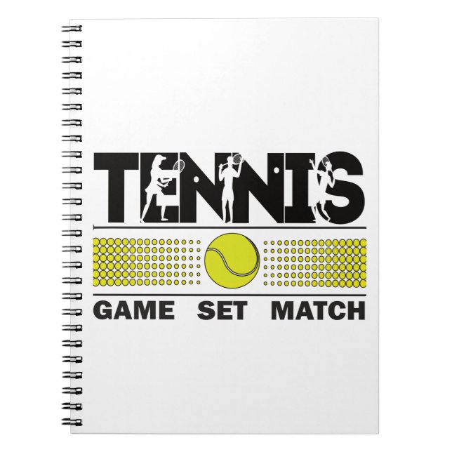 Carnet Match de jeu de tennis (Devant)