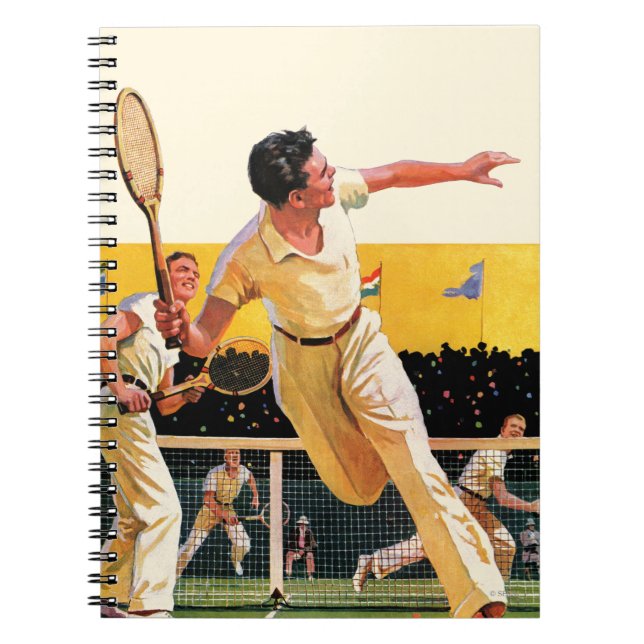 Carnet Match de tennis de doubles (Devant)